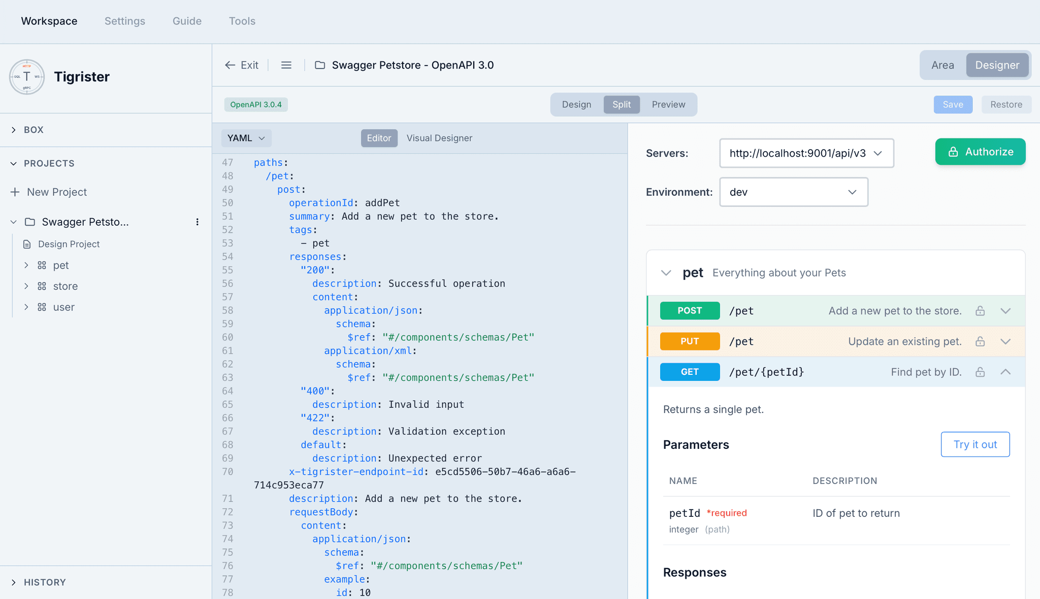OpenAPI Visual Designer